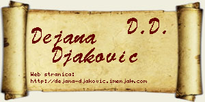 Dejana Đaković vizit kartica